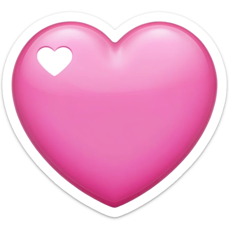 Pink auta heart sticker