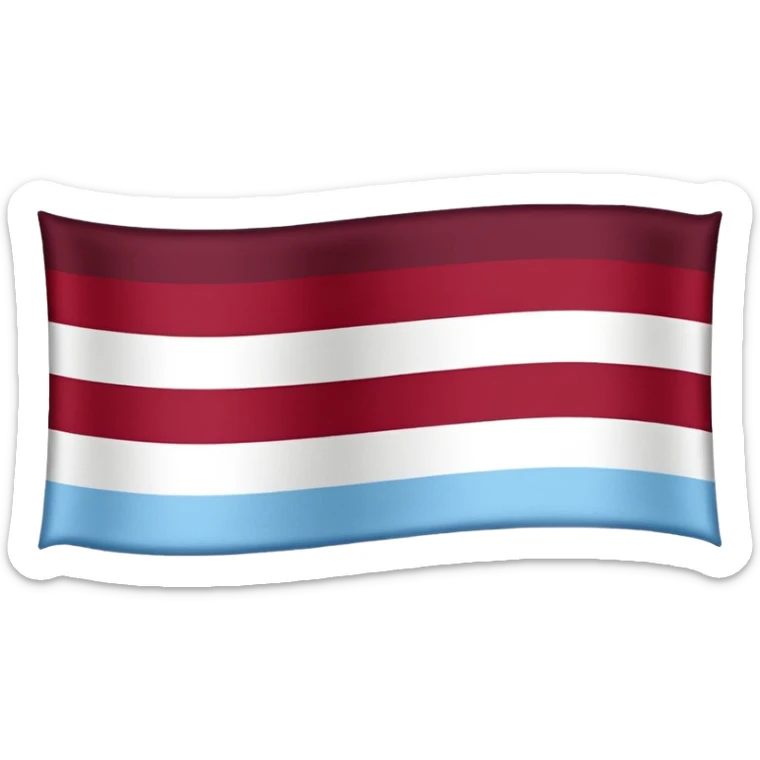 Austria flag with dark burgandy and light blue colours instead Weymouth Fc sign sticker