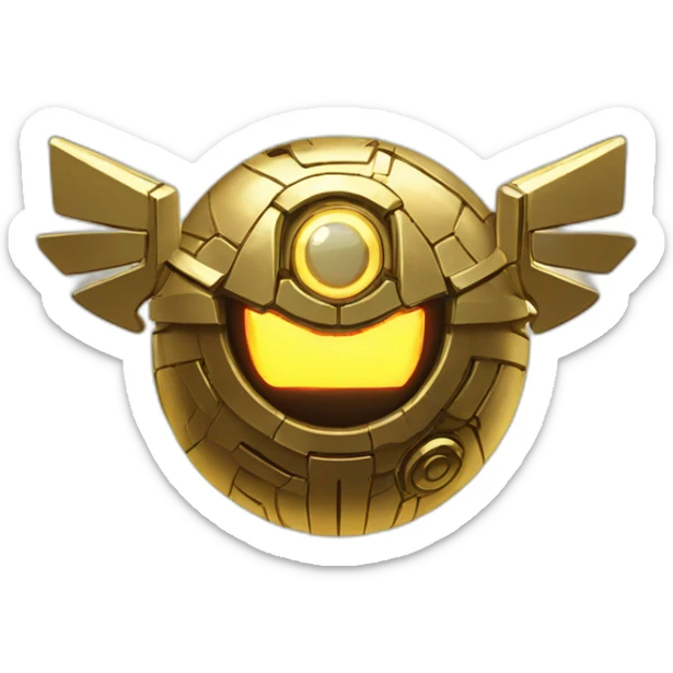 Pixel Legendary Book Cyberpunk Pokemon Pokeball Gold Shiny Glow sticker