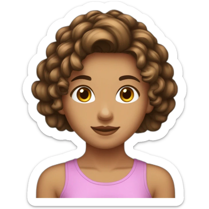 Fille de 17 ans,mesurant 1m52,avec les cheveux mi courts,tres lisses et bruns embrasse un garçon de 16 ans un tout petit peu bronzé d’1m80 avec les cheveux bouclés,mi courts,brun sticker