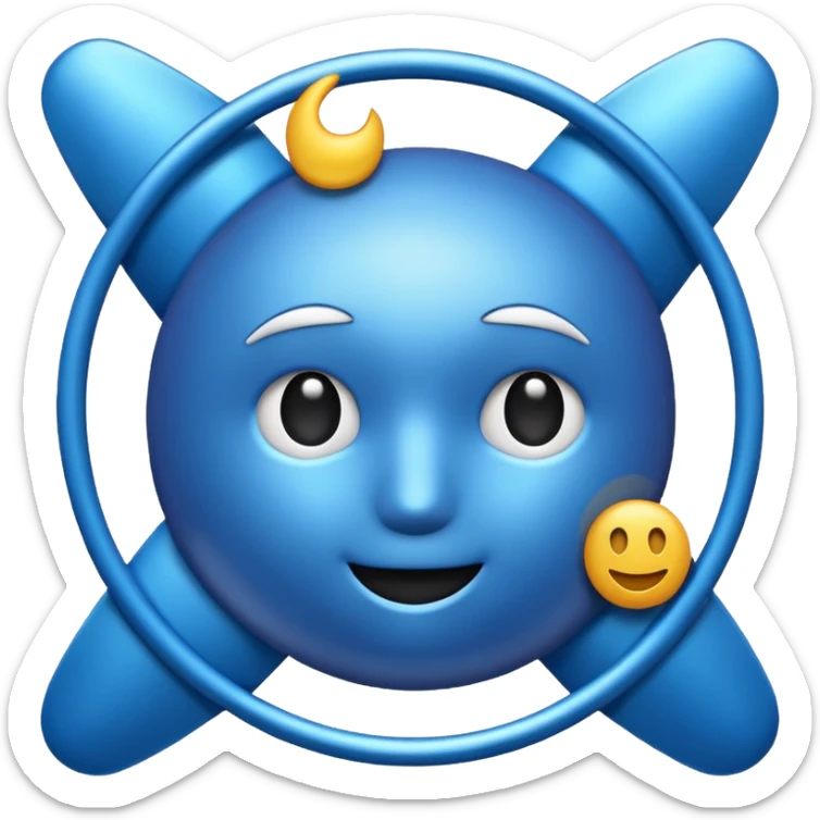 I want emojis for NASDAQ future something blue I say and fancy looking NQ1 for the symbol?  sticker