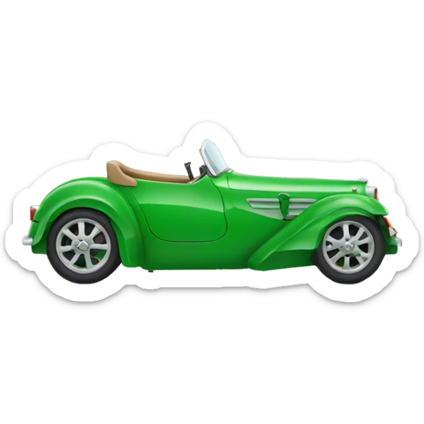 Green motor  sticker