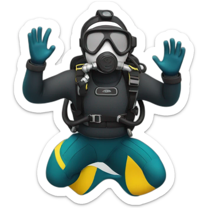 scuba diving sticker