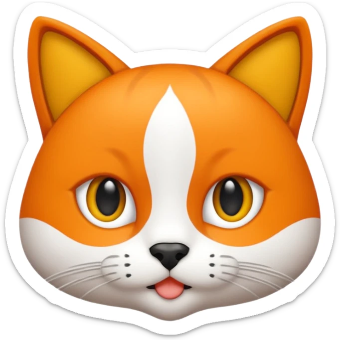 Elinde bicak olan caliko cinsi bir kedi tasma vs hiç bir sey olmasın üstünde bıçağı elinde tutsun gözleride bal rengi sticker