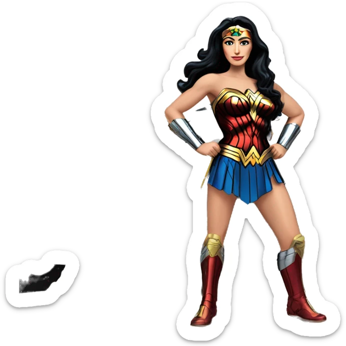  Wonder woman’s feminine features offroad capable long-travel suspension 4x4 racing no.86 hypercar  sticker