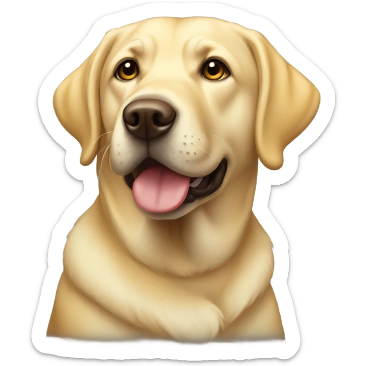 yellow lab sticker
