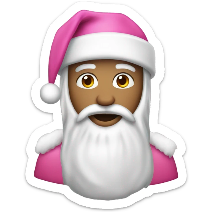 Pink christmas sticker