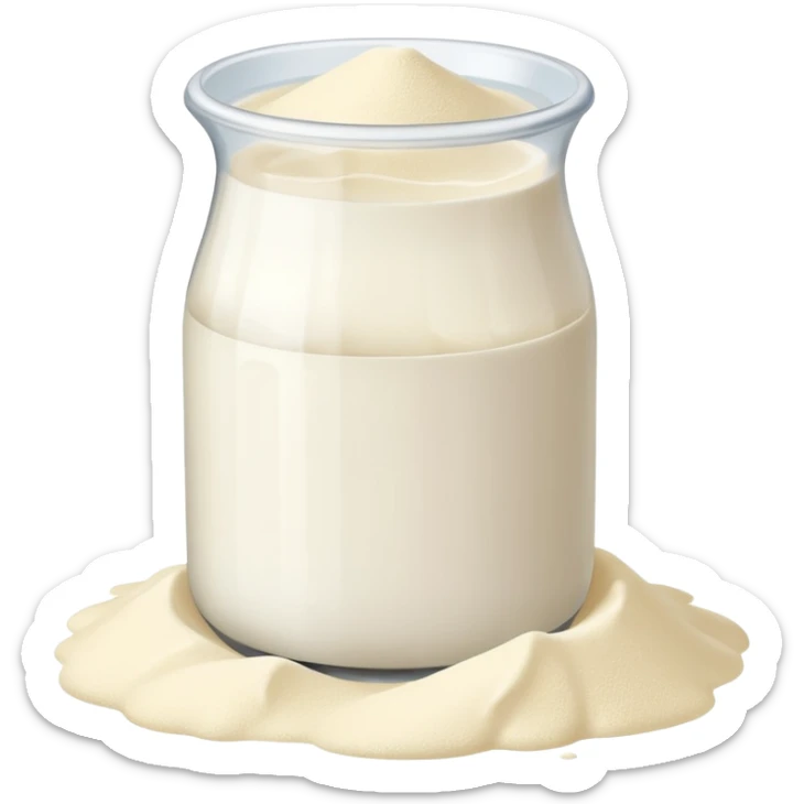 Milk powder sticker