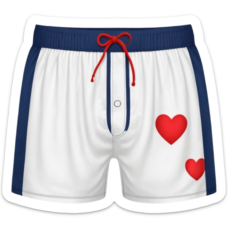 dungeon crawler carl's boxer shorts: white men's boxer shorts with red heart print sticker