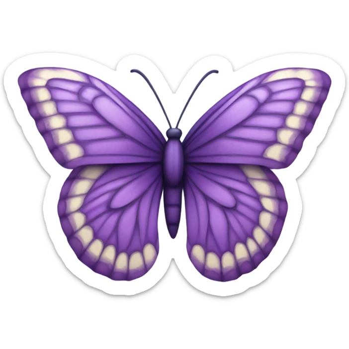 Purple butterfly  sticker