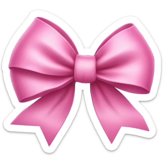Pink bow  sticker