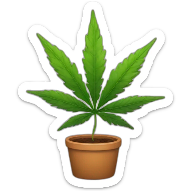 Weed sticker