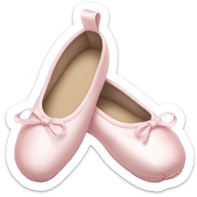 Pale pink ballet shoes sticker