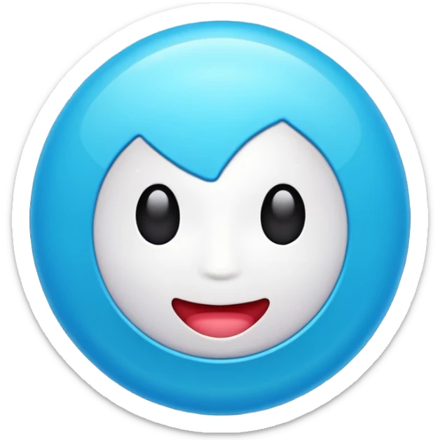 Crea un emoji de la verificación de tik tok casi parecido sticker