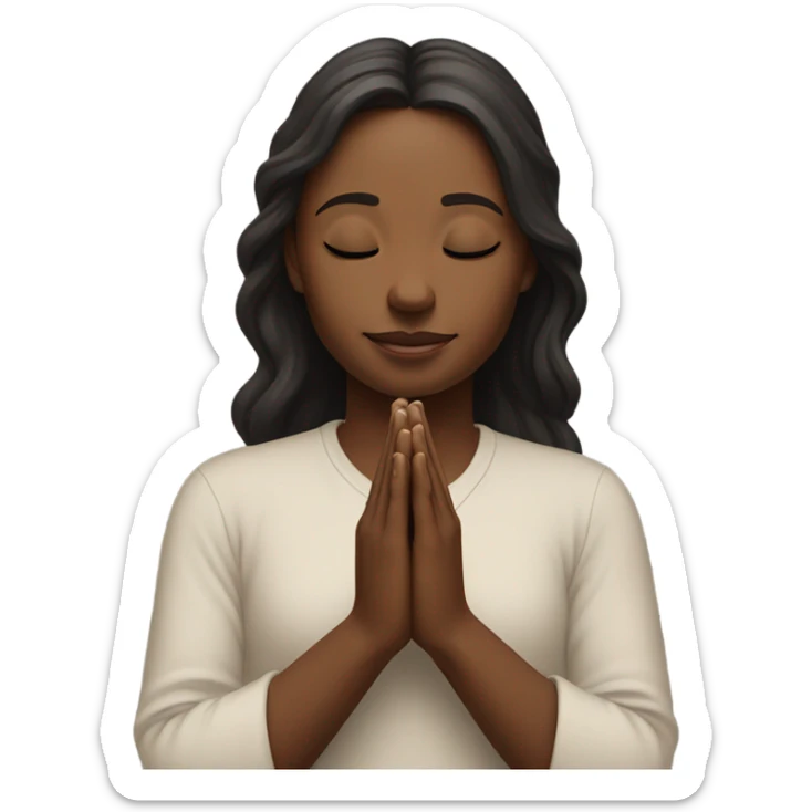 Praying hands  sticker