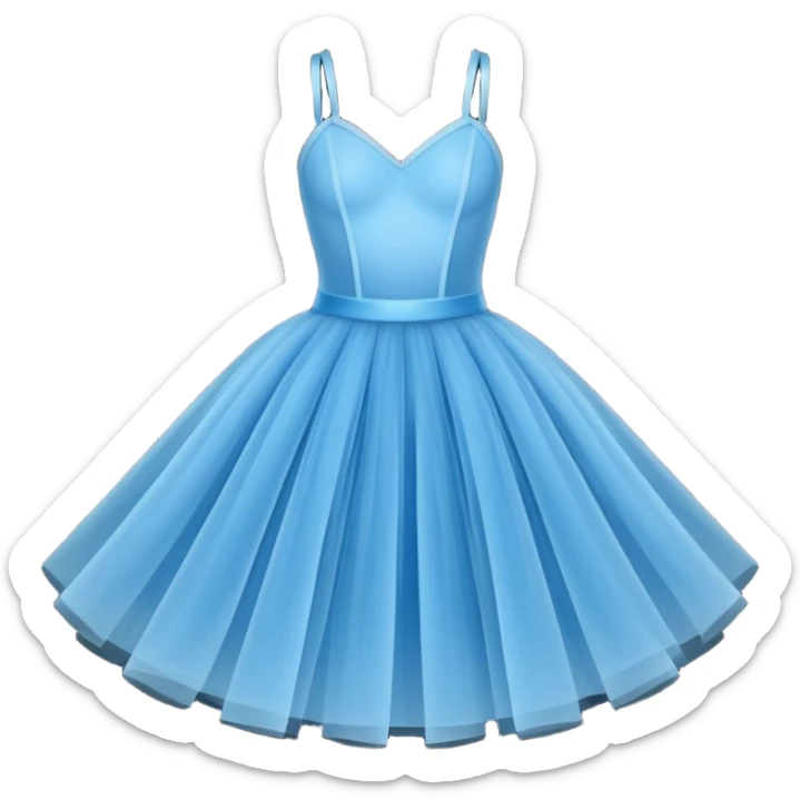 cinematic-realistic-blue-tutu,-layers-of-fine,-soft-tulle-forming-a-voluminous-and-airy-skirt,-delicate-folds-catching-the-light,-slightly-frayed-edges-adding-authenticity,-glowing-softly-with-a-warm-and-ethereal-elegance sticker