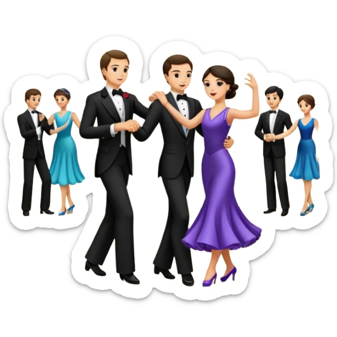 Esibizione di danze standard in palazzetto dello sport con i giudici che danno preferenza con voto sticker