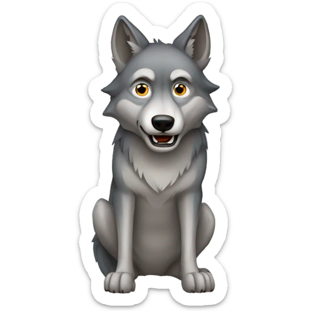 Wolf sticker