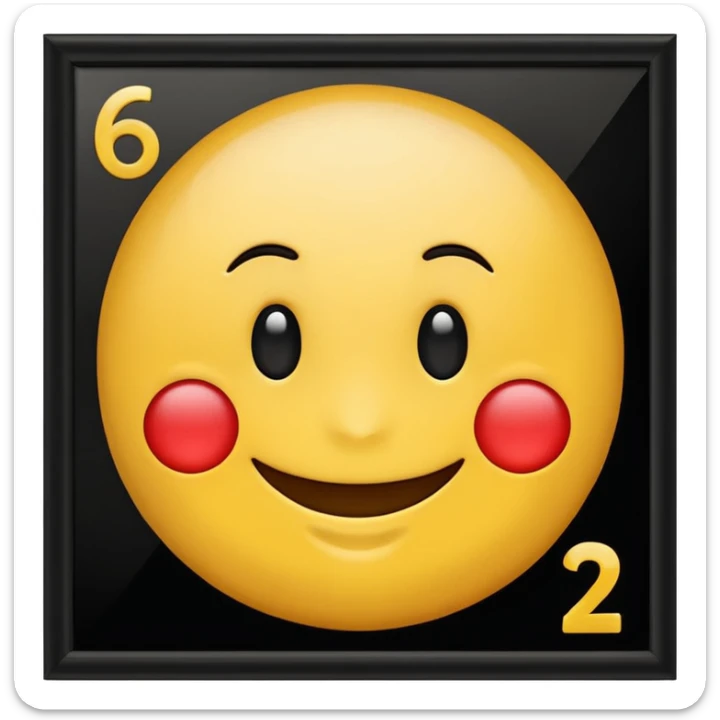 QUE NO TENGA CARA QUE SEA SOLO LOS NUMEROSM ,UN EMOJI CON LOS NUMEROS 6°2 que sea solo un cartel sticker