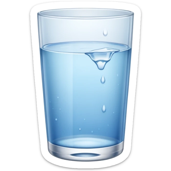 ]glass with water sticker