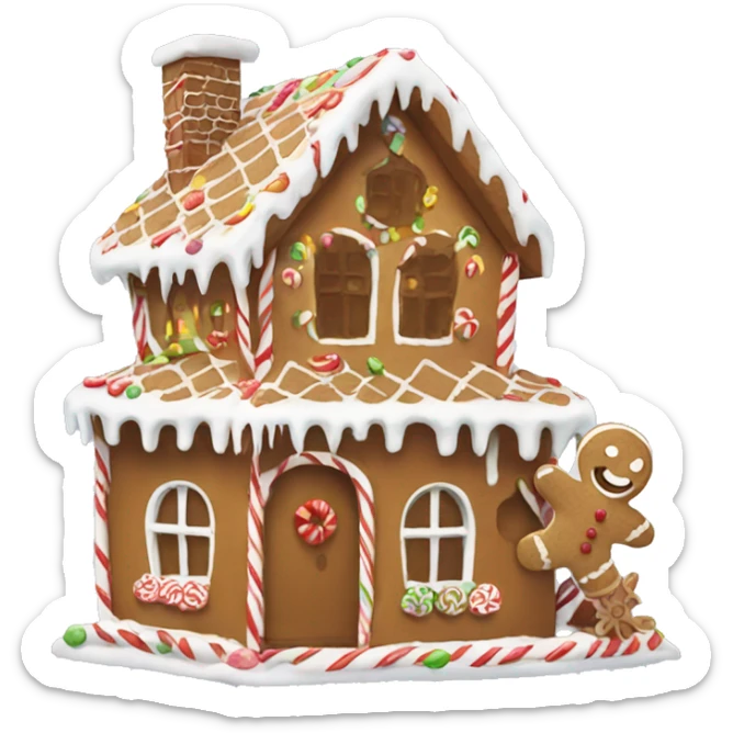 gingerbread house sticker