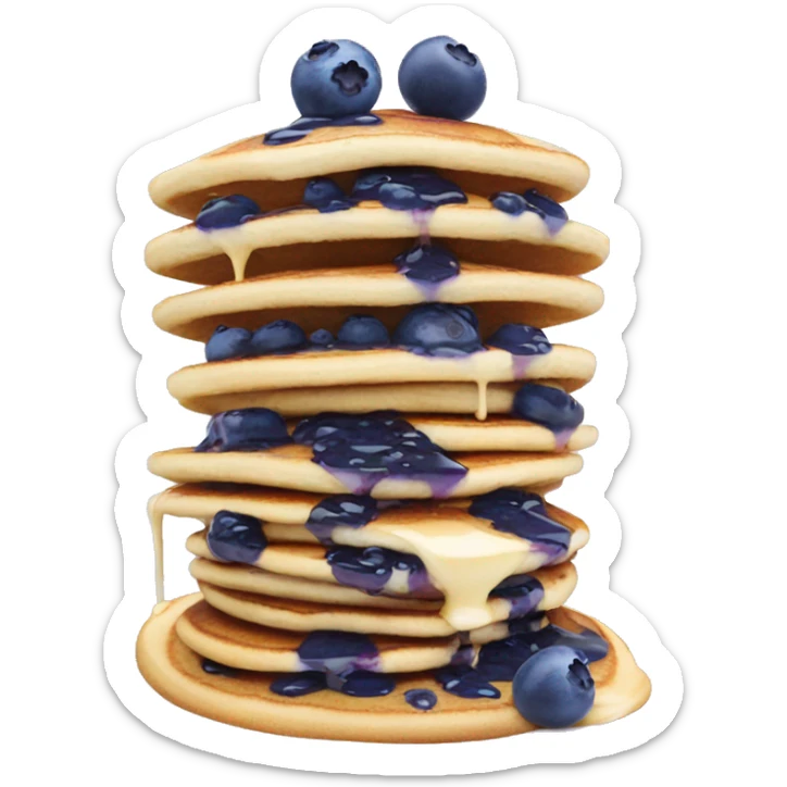 Blueberry pancakes  sticker