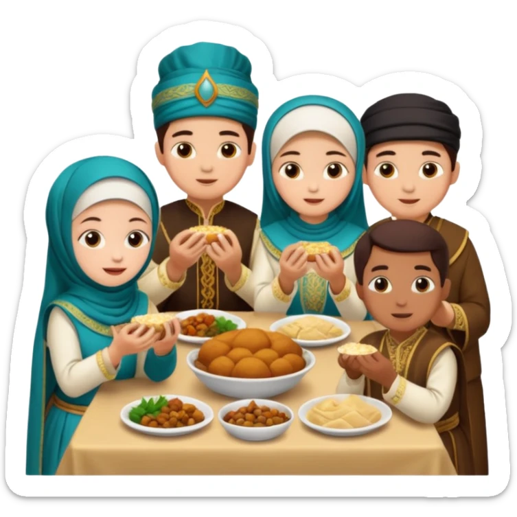 Job job job sahur and tung tung tung sahur sticker