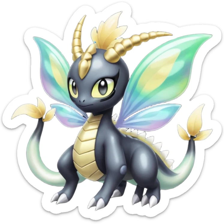 Meloetta-Giratina-Pokémon-Fakémon-fusion-hybrid-creature sticker