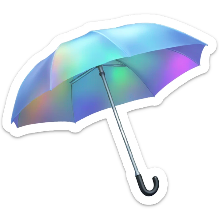 Holographic umbrella sticker