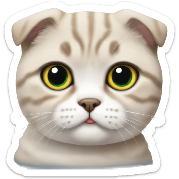 scottish fold cat sticker