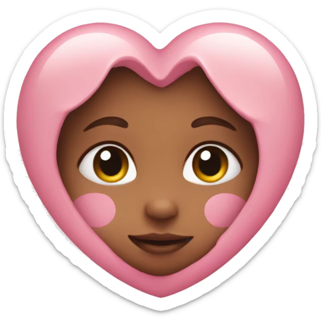 Baby pink Heart sticker