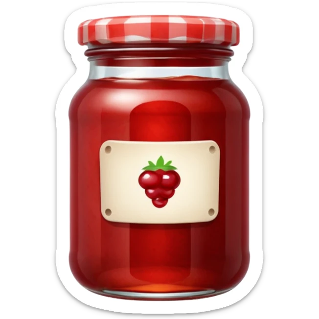 Pot de confiture sticker
