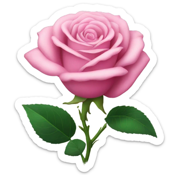 Pink rose sticker