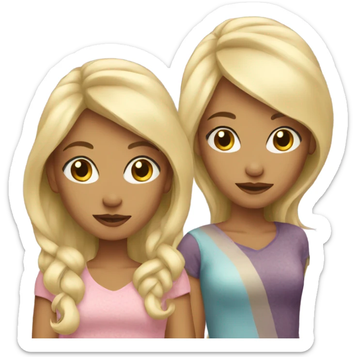 Blonde sisters  sticker