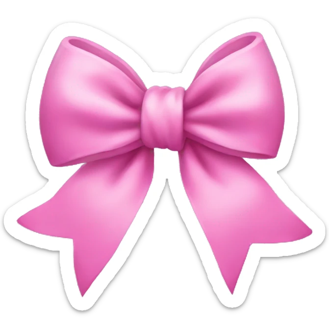 Cute bow sticker
