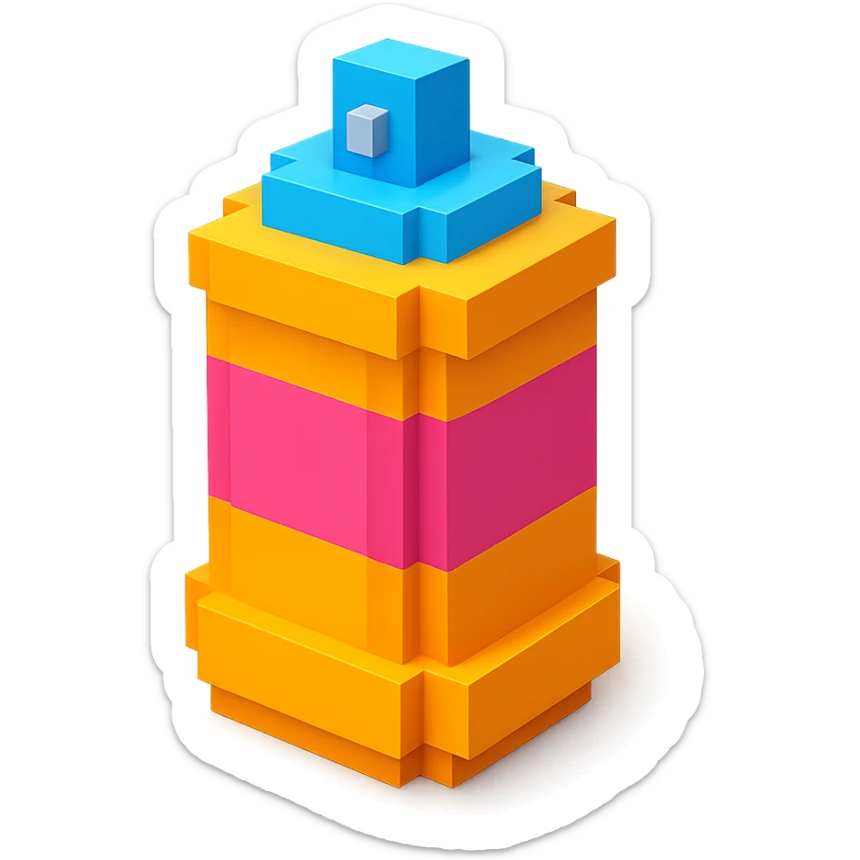 spray paint can sticker