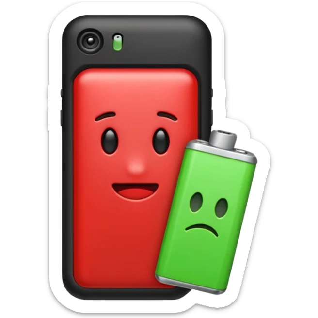 I want a emoji of low battery ang high battery sticker