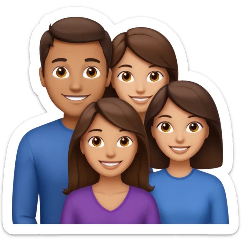 Un trouple : deux hommes  et une femme qui sont tensemble , ils sont tous blanc et brun  sticker