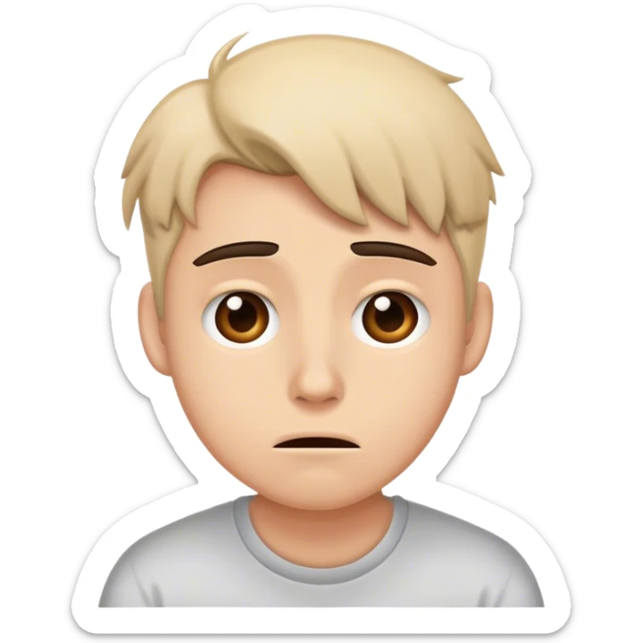 a college student who's stressed out of their mind, but is keeping it together sticker