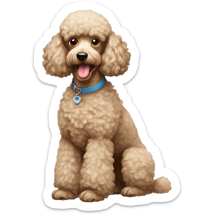 Poodle sticker