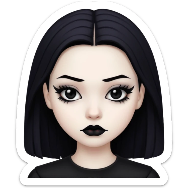 Enmity - state or feeling of being actively opposed or hostile - gothic teenager sticker