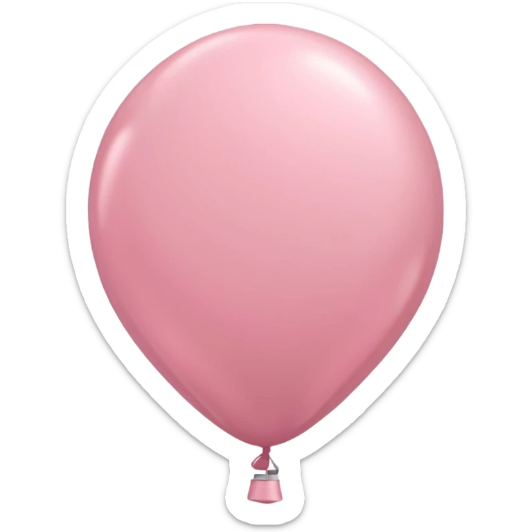 balloon pastel pink sticker