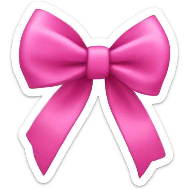 Pink bow  sticker