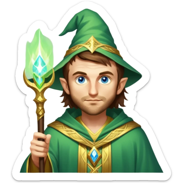 Verdant Wizard sticker
