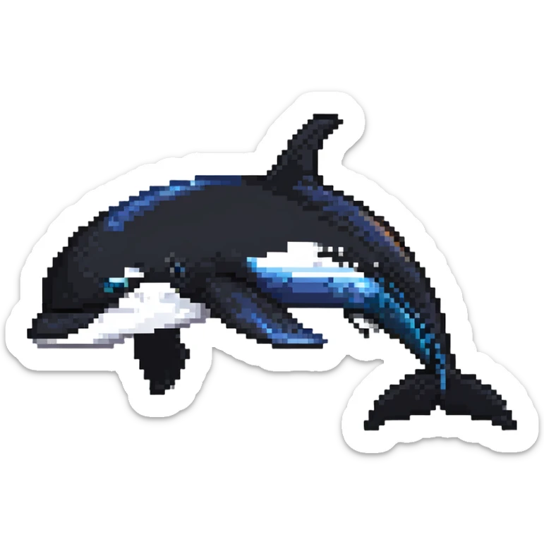 Shamu orca whale sticker