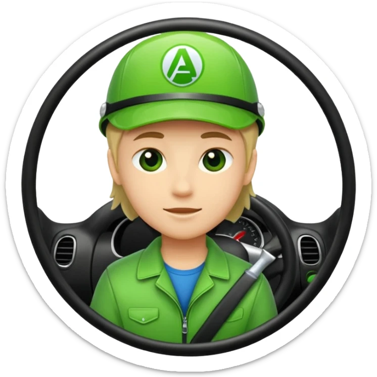 Jeune permis le A de jeune conducteur genre le petit rond  sticker