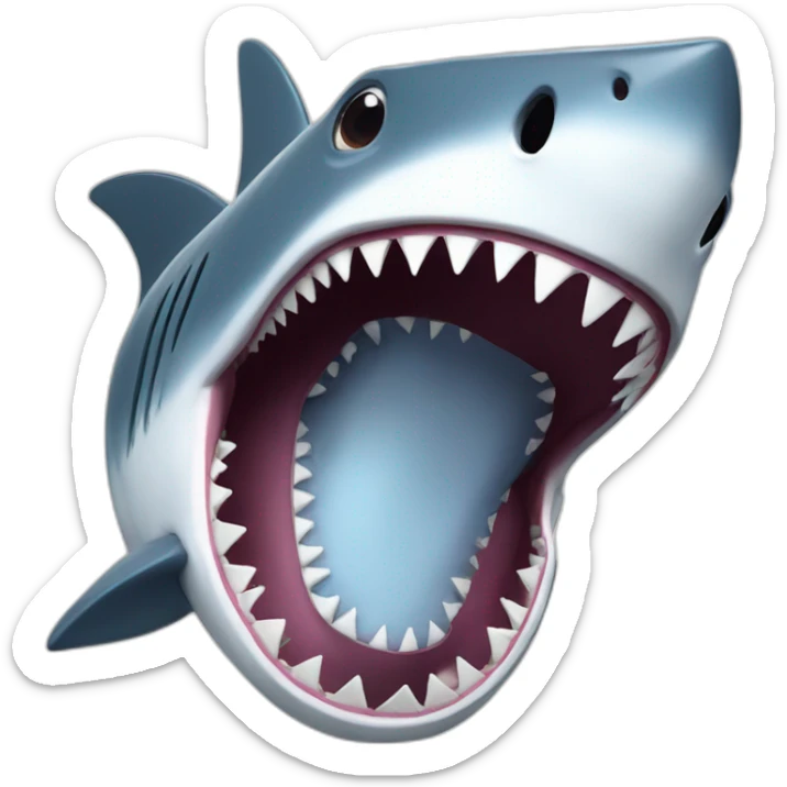 shark laugh sticker