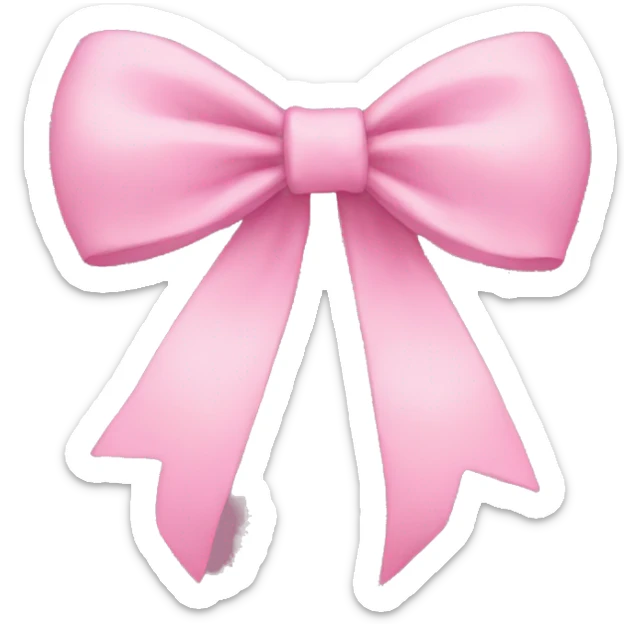 Aesthetic bow sticker