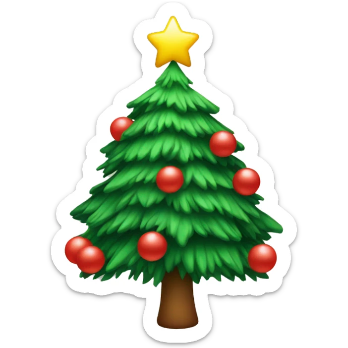 Christmas tree sticker