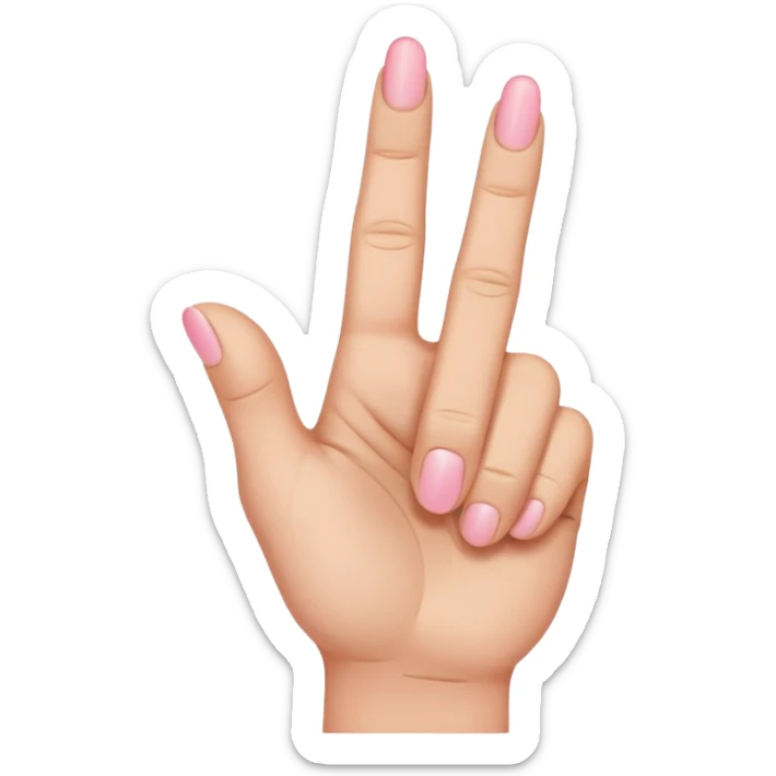 Like the middle finger flipping off emoji but with the pinky finger only (pinky finger flipping off) sticker